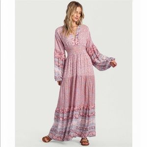 Billabong Cosmos Maxi Dress - Pink Multi M